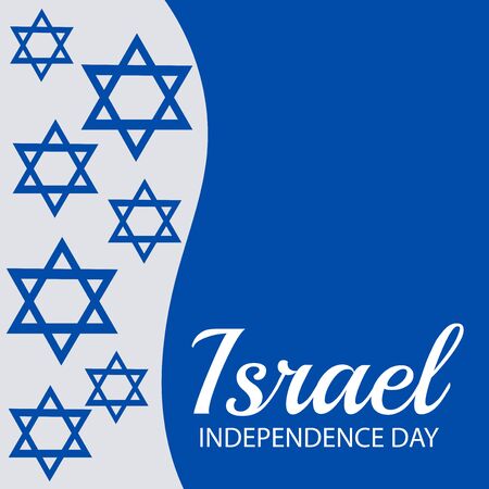 Vector illustration of a Background for Israel Independence Day.のイラスト素材