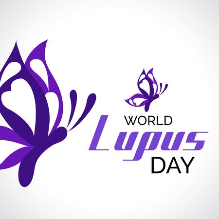 Creative Vector illustration of a Background Or Poster for World Lupus Day.のイラスト素材