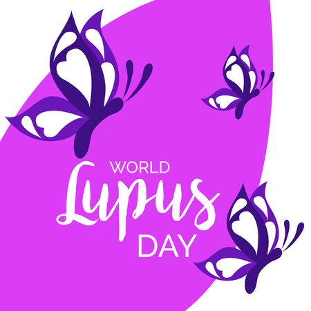 Creative Vector illustration of a Background Or Poster for World Lupus Day.のイラスト素材