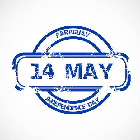 Vector illustration of a background or poster for Paraguay Independence Day.のイラスト素材