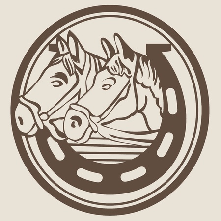 Horseshoe lucky symbolのイラスト素材