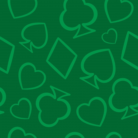 Playing cards symbols seamless patternのイラスト素材