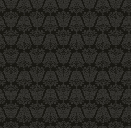 Damasc Seamless Background  Black and Grayのイラスト素材