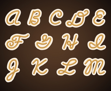 Font rope  Part 1のイラスト素材