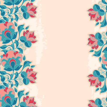 Romantic Flower Grunge Backgroundのイラスト素材