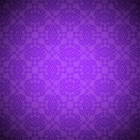 Seamless indian pattern in violet coloreのイラスト素材
