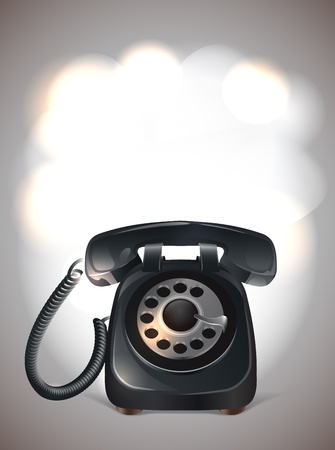 Old phone background with text frameのイラスト素材