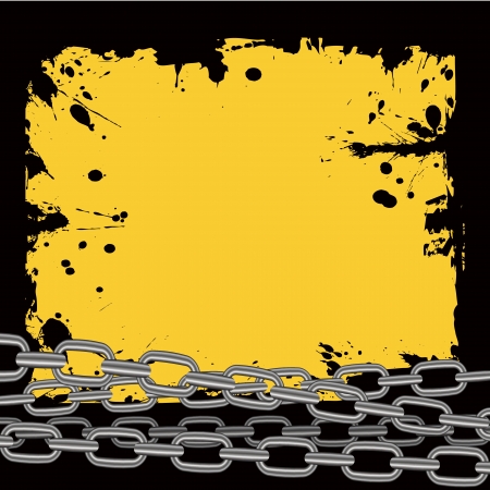 Chain stainless steel on grunge backgroundのイラスト素材