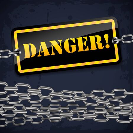 Vector danger warning signのイラスト素材