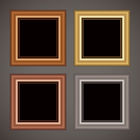Wood framesのイラスト素材