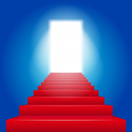 Red stairs backgroundのイラスト素材