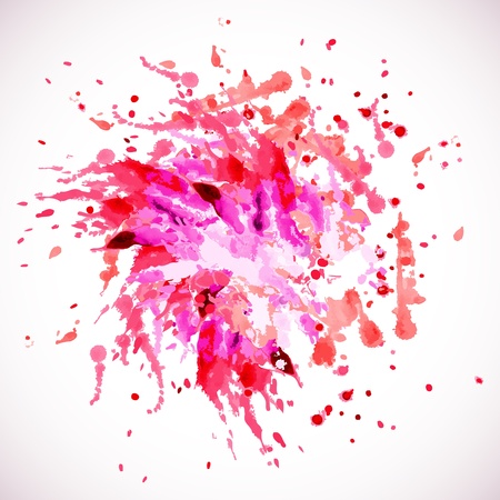 Purple abstract paint splash のイラスト素材
