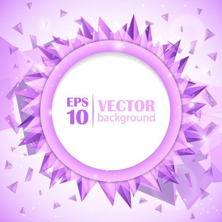 Light orange vector abstract polygonal backgroundのイラスト素材