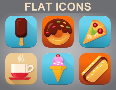 Universal Flat Icons for Web and Mobile Applications Setのイラスト素材