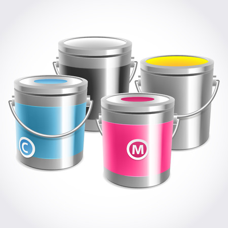CMYK inksのイラスト素材
