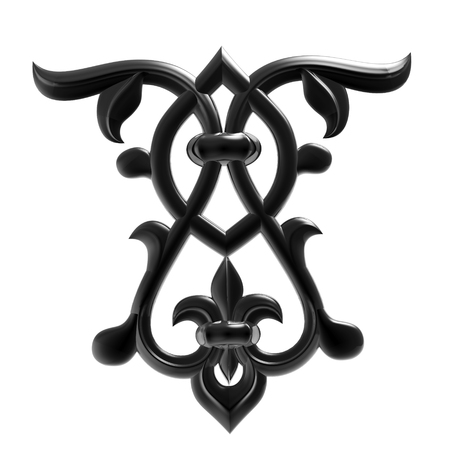Ornamental work of iron. Element for your designの写真素材