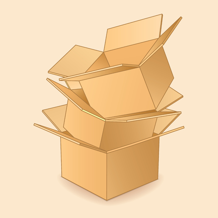 Cardboard boxes icon.のイラスト素材