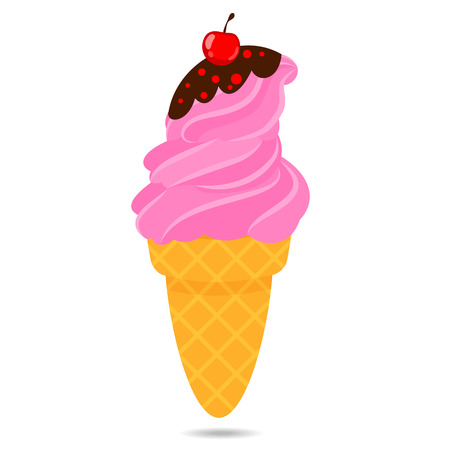 Flat ice cream icon 07のイラスト素材