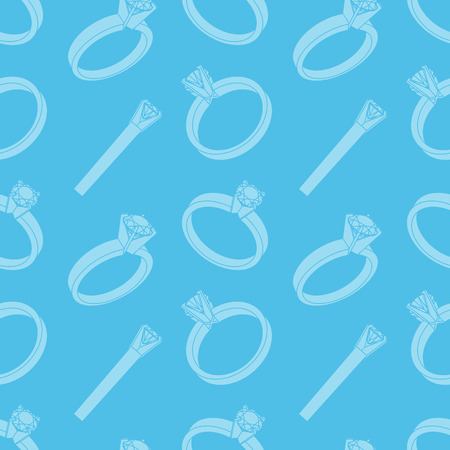 Seamless pattern with engagement ringのイラスト素材