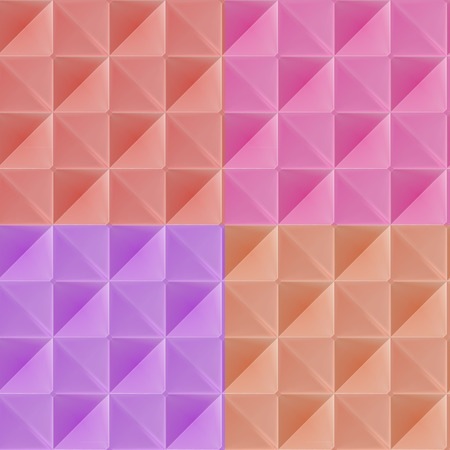 Triangle seamless pattern, geometric tileのイラスト素材