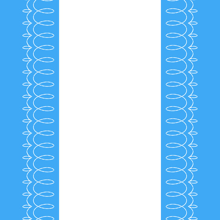 Fabric vertical background with stitchesのイラスト素材
