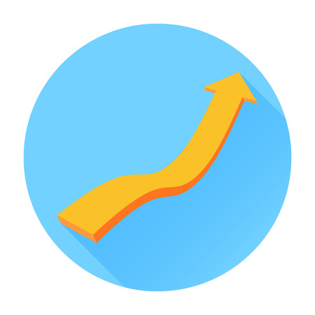 Vector sign arrow up. Concept of innovationのイラスト素材