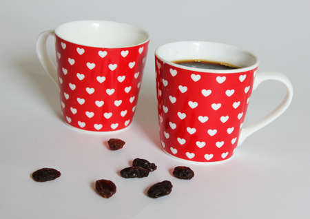 cups and raisinsの写真素材