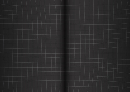 Gray Grid Black Background open book Vector illustrationのイラスト素材