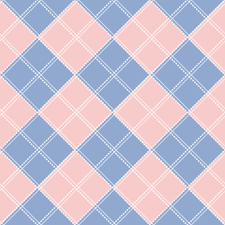 Rose Quartz Serenity Diamond Chessboard Background Vector Illustrationのイラスト素材