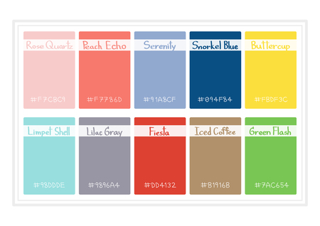 Palette Colors 2016 Vector Illustretionのイラスト素材