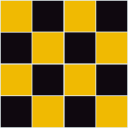 Yellow Black Chessboard Background Vector Illustrationのイラスト素材