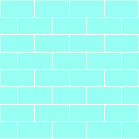 Blue Mint Brick Wall Seamless Vector illustration Background