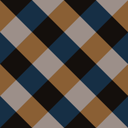 Blue Brown Chess Board Diamond Background Illustrationのイラスト素材
