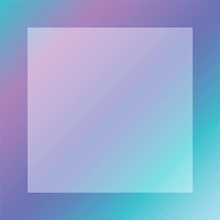 Rainbow Violet Blue Gradient Square Banner Background. Vector Illustrationのイラスト素材