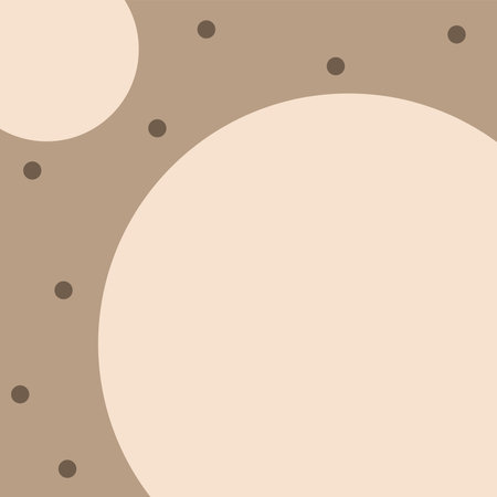 Brown Beige Tone Dots Banner Template. Vector Illustration.のイラスト素材