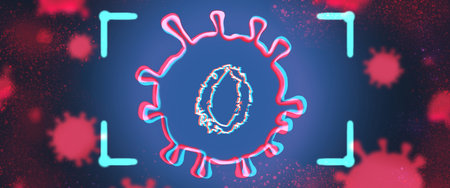 The new variant of covid-19, omicron or B.1.1.529, was discovered and detected with a high number of...