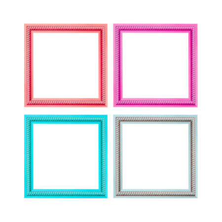 Frame engraved isolated on white background.の写真素材