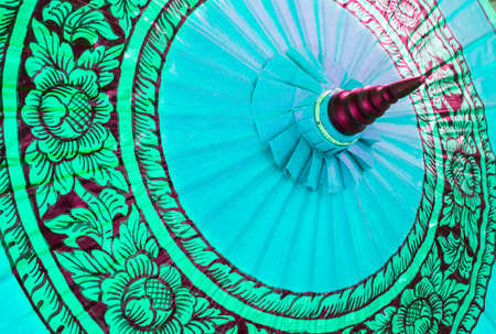Umbrella handmade Thailand background pattern.の写真素材
