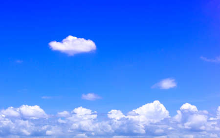 sky background with white clouds.