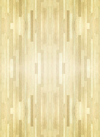 Hardwood maple basketball court floor viewed from above.の写真素材