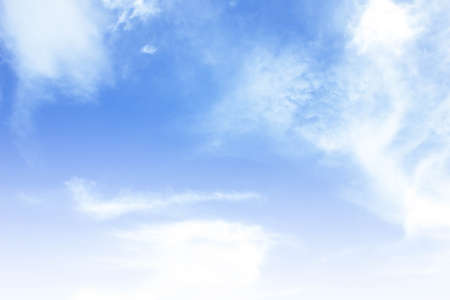 Sky background is vast with white clouds.の写真素材