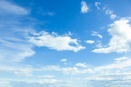 Sky background is vast with white clouds.の写真素材