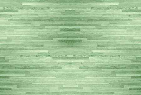 Hardwood maple basketball court floor viewed from above.の写真素材