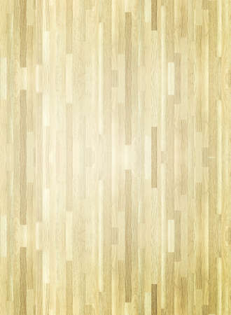 Hardwood maple basketball court floor viewed from above.の写真素材