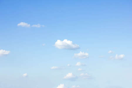 Sky background is vast with white clouds.の写真素材