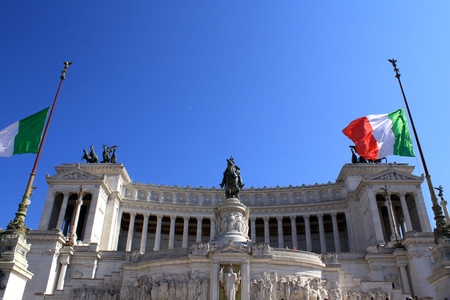 Monumento Nazionale a Vittorio Emanuele II in Rome Italyのeditorial素材