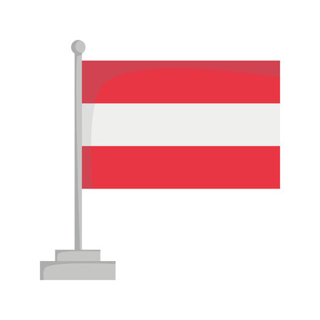 National flag of Austria Vector Illustrationのイラスト素材