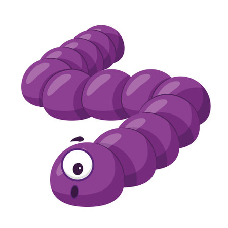 Vector illustration of a Pneumococcus or Streptococcus Pneumoniae bacterium in cartoon style isolated on white backgroundのイラスト素材