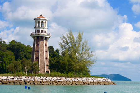 a lighthouse in Malaysiaの写真素材