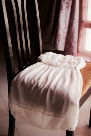 white short dressの写真素材